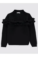 Pull noir pour fille de 6 à 9 ans - Lot
