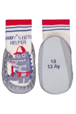 Bebek Çarık Çorap 18-21 Numara Gri - Paket