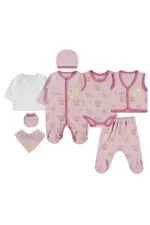 Bebek Zıbın Setleri 0-24 Ay Soft Gülkurusu - Paket Bebek Zıbın Setleri 0-24 Ay Soft Gülkurusu - Paket