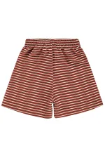 Short garçon, 2-5 ans, couleur terre cuite - Lot