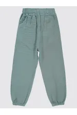 Pantalon bleu pour fille 6-9 ans - Lot