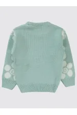 Kız Çocuk Kazak 2-5 Yaş Çağla Yeşili - Paket