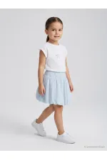Girls' Skirt, Ages 2-5, Light Blue - Package Girls' Skirt, Ages 2-5, Light Blue - Package