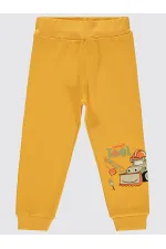 Bas de survêtement garçon 2-5 ans moutarde - Lot