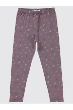 Girls' Tights 6-9 Years Old Light Plum - Package