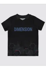 Lot de T-shirts noirs pour garçons de 6 à 9 ans