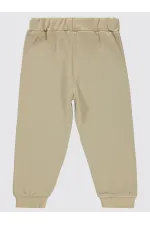 Boy's Tracksuit Bottoms 2-5 Years Old Oat Milk - Package