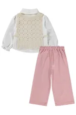 Girls' Team Set 2-5 Years Old, Off-White - Package