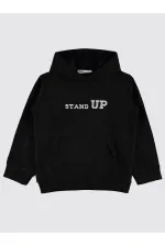 Erkek Çocuk Sweatshirt 6-9 Yaş Siyah - Paket