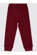 Boys Tracksuit Bottoms 2-5 Years Old Burgundy - Pack