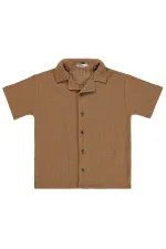 T-shirt garçon, 6-9 ans, marron - Lot T-shirt garçon, 6-9 ans, marron - Lot