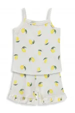 Ensemble pyjama fille, 2-5 ans, blanc cassé - Emballage