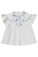 Girls' Shirt, Ages 10-13, Off-White - Package