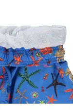 Erkek Çocuk Deniz Şort 6-9 Yaş Mavi - Paket