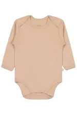 Body bébé à boutons-pression 0-24 mois, couleur café au lait - Emballage