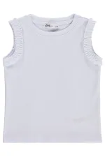 Lot de t-shirts blancs pour filles, 2-5 ans