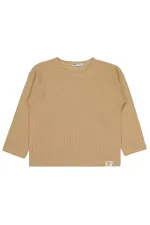 Sweat-shirt garçon beige 6-9 ans - Emballage