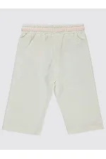 Kız Çocuk Kapri 6-9 Yaş Ekru - Paket