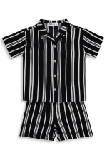Ensemble d'équipe garçon 2-5 ans Noir - Emballage Ensemble d'équipe garçon 2-5 ans Noir - Emballage