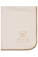 Ensemble couverture et lange pour bébé 0-24 mois, ivoire - Emballage