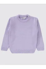 Pull pour fille de 2 à 5 ans, couleur lavande douce - Emballage