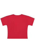 Kız Çocuk Tişört 6-9 Yaş Kırmızı - Paket