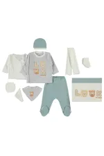 Ensemble de body bébé turquoise 0-24 mois - Emballage