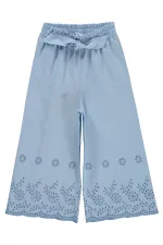 Girls' Trousers, Ages 2-5, Dark Blue - Pack