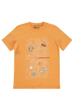 Erkek Çocuk Tişört 10-13 Yaş Turuncu - Paket