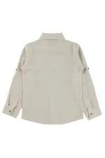 Chemise garçon, 10-13 ans, beige - Lot