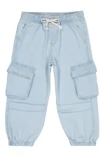 Kız Çocuk Pantolon 2-5 Yaş Buz Mavi - Paket