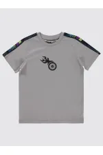 Lot de T-shirts gris pour garçons de 10 à 13 ans