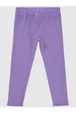 Collants pour filles de 10 à 13 ans, couleur lilas métallisé - Emballage