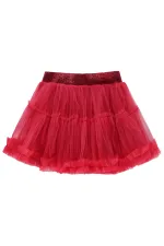 Kız Çocuk Etek 6-9 Yaş Kırmızı - Paket