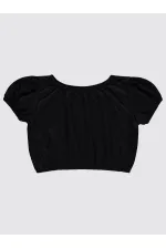 Kız Çocuk Tişört 10-13 Yaş Siyah - Paket