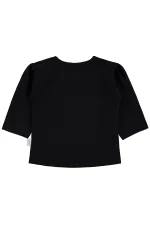 Bebek Sweatshirt 0-24 Ay Siyah - Paket