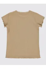 Kız Çocuk Tişört 6-9 Yaş Yulaf Sütü - Paket