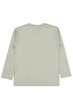 Erkek Çocuk Sweatshirt Km 6-9 Yaş Koyu Taş Rengi - Paket