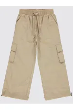 Kız Çocuk Pantolon 6-9 Yaş Bej - Paket