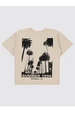 Boys T-Shirt 6-9 Years Old Stone Color - Pack