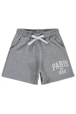 Shorts pour filles, 2-5 ans, gris chiné - Lot