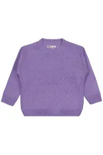 Kız Çocuk Kazak 2-5 Yaş Mor - Paket