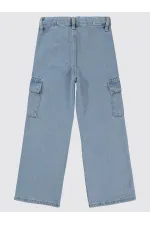 Kız Çocuk Pantolon 6-9 Yaş Açık Mavi - Paket
