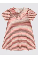 Ensemble gilet et robe corail pour fille de 6 à 9 ans -