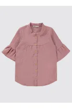 Kız Çocuk Gömlek 10-13 Yaş Pudra - Paket