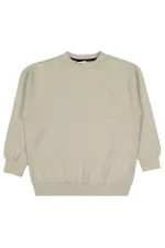 Erkek Çocuk Sweatshirt 10-13 Yaş Taş Rengi - Paket