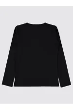 Sweat-shirt noir pour fille de 10 à 13 ans - Emballage
