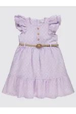 Kız Çocuk Jile ve Elbise 6-9 Yaş Lila - Paket