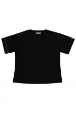 Girls' T-shirt, Ages 10-13, Black - Pack