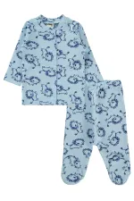 Bebek Pijama Takımı 0-24 Ay Açık Mavi - Paket